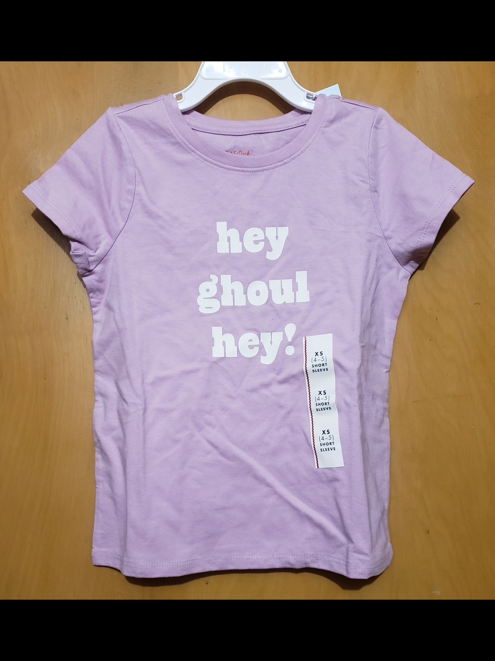 Cat & Jack Lavender 'hey ghoul hey!' Short Sleeve Tee